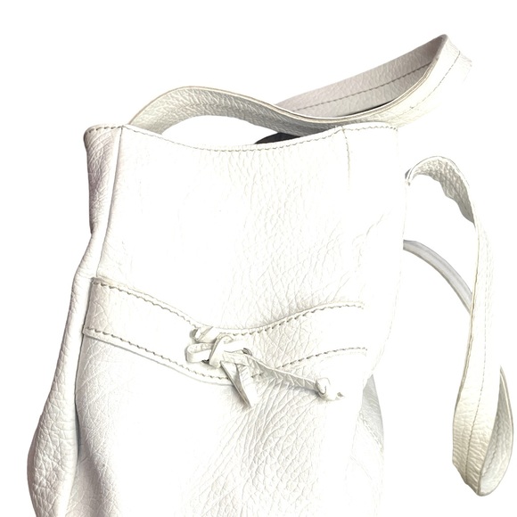 Cavalconti White Genuine Leather Over The Shoulder Bag Made in Italy - Picture 3 of 4